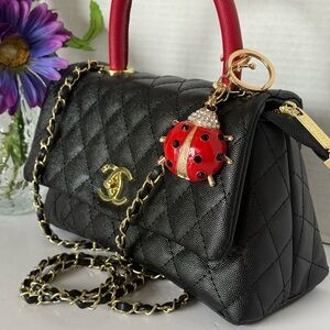 Brand New Bag Charm/Key Chain Ladybug.